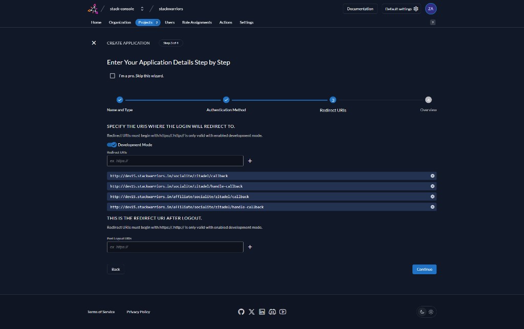 Screenshot: Confirm your instance details