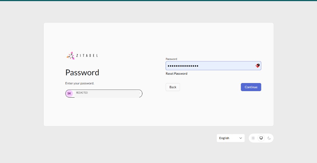 Screenshot: New service account form
